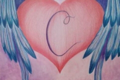 Heart on wings C