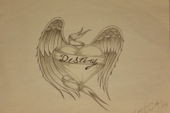 Heart on wings D.